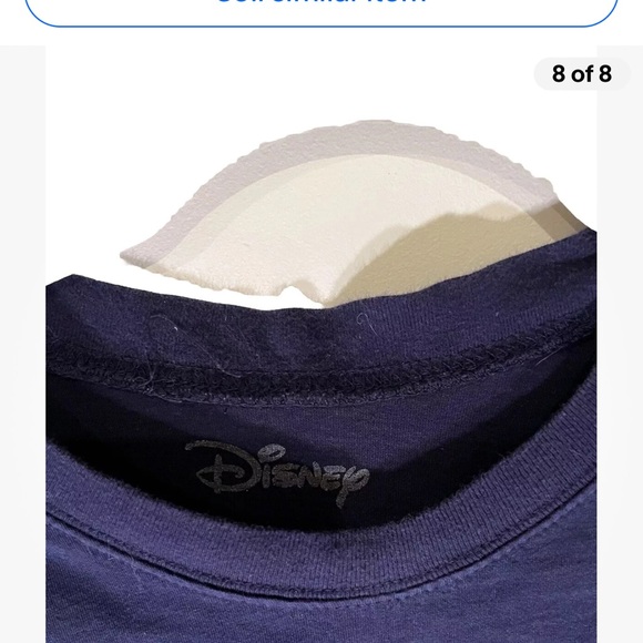 Disney Stitch OHANA Long Sleeve‎ Top Medium Juniors 7/8 Girls Large Graphic - Picture 8 of 8